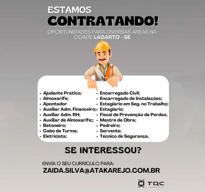 Vagas de emprego Lagarto