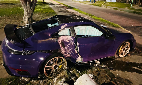 Acidente com Porsche em Aracaju