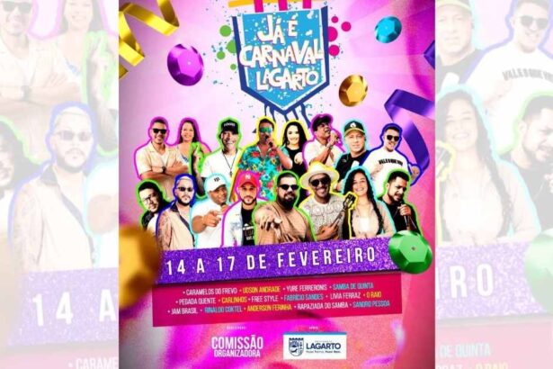 Carnaval da Barragem 2026 em Lagarto com shows e folia