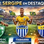Montagem com Lagarto FC, Itabaiana e América de Propriá em destaque no futebol do interior de Sergipe