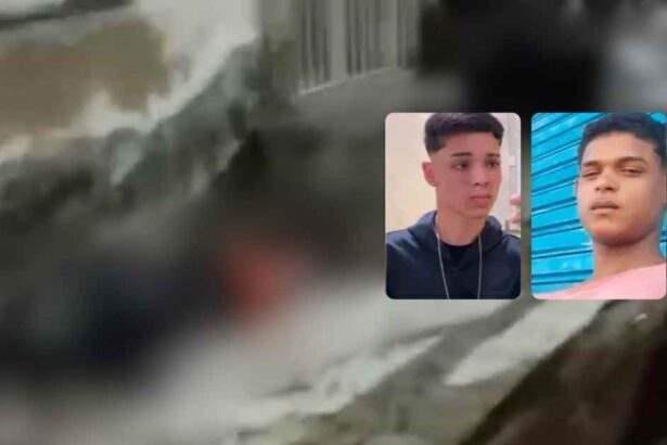 Viatura policial no conjunto José Lopes de Almeida após duplo homicídio em Riachão do Dantas