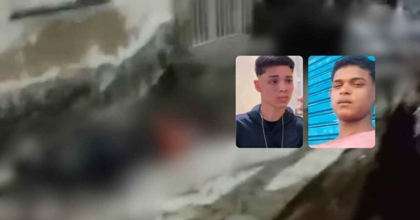 Viatura policial no conjunto José Lopes de Almeida após duplo homicídio em Riachão do Dantas