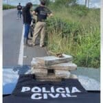 Polícia Civil e Penal em operação de apreensão de drogas na rodovia entre Lagarto e Tobias Barreto.