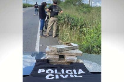 Polícia Civil e Penal em operação de apreensão de drogas na rodovia entre Lagarto e Tobias Barreto.