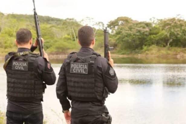Polícia Civil no município de Poço Verde, Sergipe.
