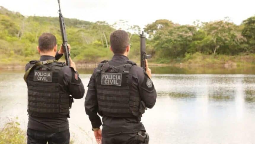 Polícia Civil no município de Poço Verde, Sergipe.