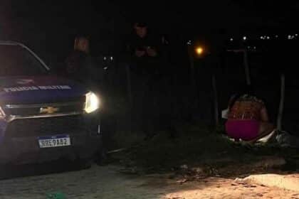 Viatura do 7º Batalhão da Polícia Militar de Sergipe em patrulhamento no bairro Ademar de Carvalho.