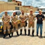 Agentes do DTTU de Lagarto sinalizando vias para a Corrida Rústica.