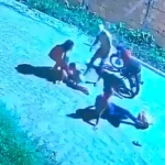 Local do acidente de moto com cinco pessoas no povoado Poção em Lagarto.