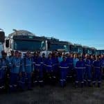 Foto dos Gari reunidos