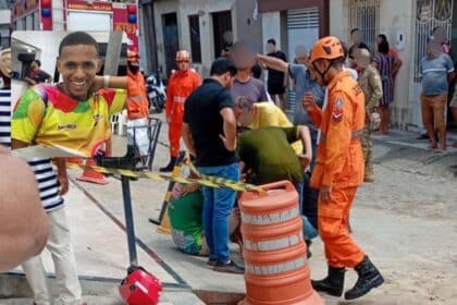 Movimentação de viaturas de resgate e isolamento de área no bairro Exposição em Lagarto.