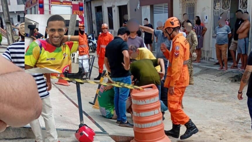 Movimentação de viaturas de resgate e isolamento de área no bairro Exposição em Lagarto.