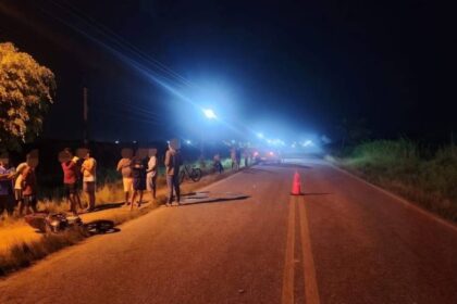 Local de acidente de trânsito na rodovia SE-285 no Povoado Bela Vista em Pedrinhas.