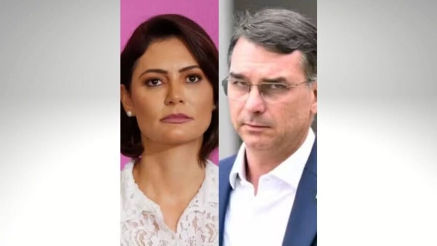 Ex-primeira-dama Michelle Bolsonaro discursando em evento do PL Mulher.