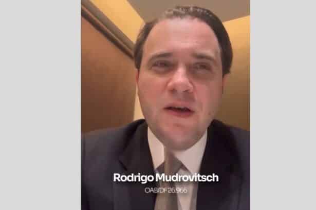 Rodrigo Mudrovitsch durante explicação em vídeo sobre a situação jurídica de Valmir.