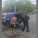 Viatura da Polícia Militar de Sergipe em patrulhamento ostensivo.