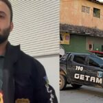 Isolamento da área policial no Centro de Lagarto durante perícia.