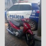 Viatura da Polícia Militar do Estado de Sergipe em atendimento no município de Lagarto.