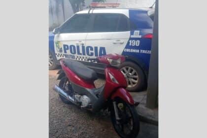 Viatura da Polícia Militar do Estado de Sergipe em atendimento no município de Lagarto.