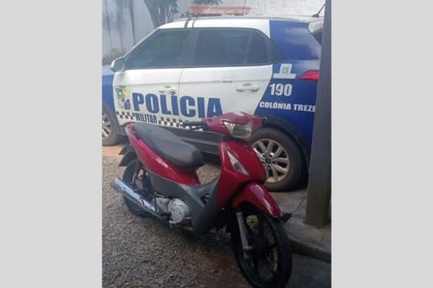 Viatura da Polícia Militar do Estado de Sergipe em atendimento no município de Lagarto.