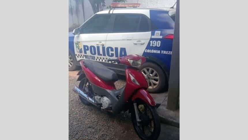 Viatura da Polícia Militar do Estado de Sergipe em atendimento no município de Lagarto.