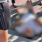 homem alvejado por tiros na Praça do Pacheco em Lagarto.