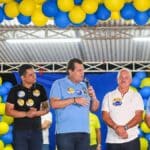 Ex-vereador Belizário Augusto ao lado de Cláudio Mitidieri e lideranças durante reunião em Lagarto.