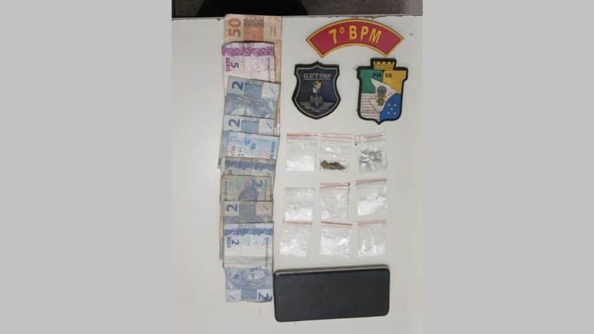 Equipe policial do GETAM do 7º Batalhão da Polícia Militar em Lagarto.