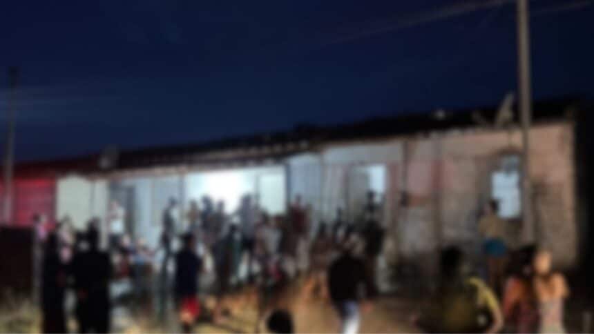 Movimentação no Povoado Barro Vermelho durante isolamento da área.