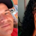 Foto da vitima e do autor do feminicidio